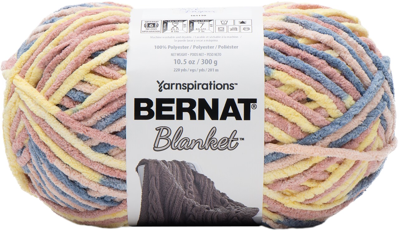 Bernat Blanket Big Ball Yarn-Pink Lagoon